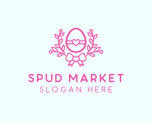 Pink Egg Decor logo design