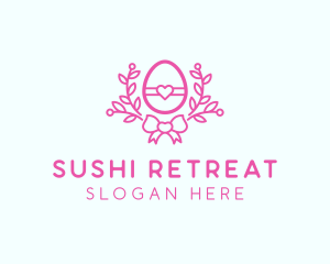 Pink Egg Decor logo design