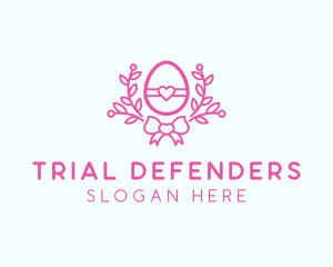 Pink Egg Decor logo design