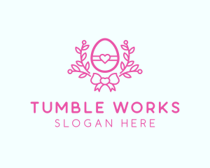 Pink Egg Decor logo design