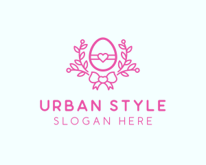 Pink Egg Decor logo design