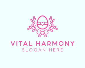 Pink Egg Decor logo design