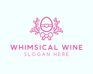 Pink Egg Decor logo design