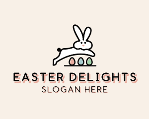 Egg Easter Bunny logo