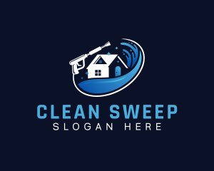 Water Cleaning Power Wash logo design