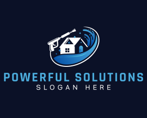 Water Cleaning Power Wash logo design