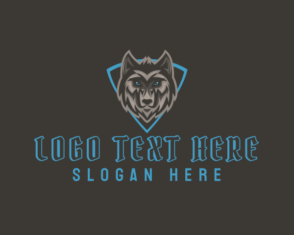 Siberian Husky logo example 3