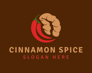 Ginger & Chili Ingredients logo design