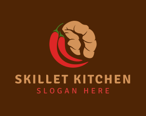 Ginger & Chili Ingredients logo design