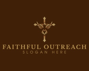 Catholic Faith Cross logo design