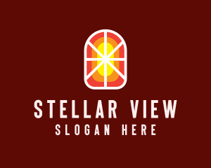 Stained Glass Window logo design