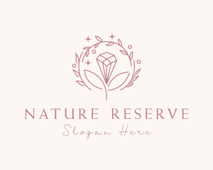 Natural Diamond Wreath logo design