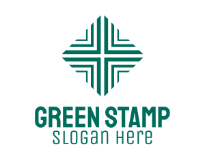 Green Medical Cross logo design