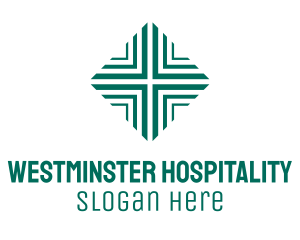 Green Medical Cross logo design