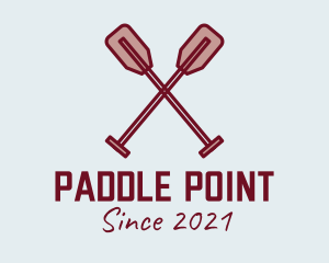 Canoe Rowing Paddle  logo