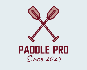 Canoe Rowing Paddle  logo