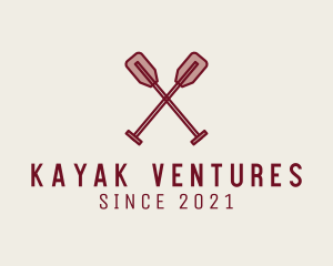 Canoe Rowing Paddle  logo
