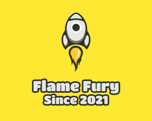 Rocket Flame Launch logo design