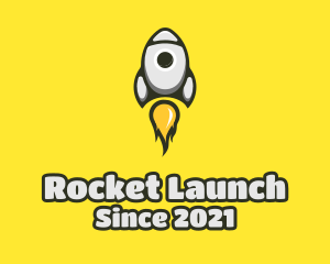 Rocket Flame Launch logo design