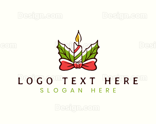 Christmas Candle Festive Logo