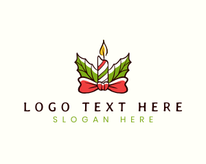 Christmas Candle Festive  Logo