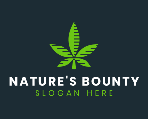 Green Natural Cannabis logo design