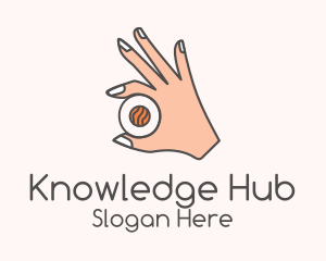 Hand Holding Sushi  Logo