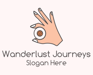 Hand Holding Sushi  Logo
