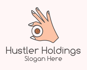 Hand Holding Sushi  logo design