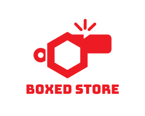 Red Hexagon Whistle logo design