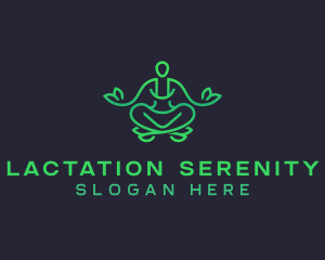 Meditate Yoga Relaxation logo design