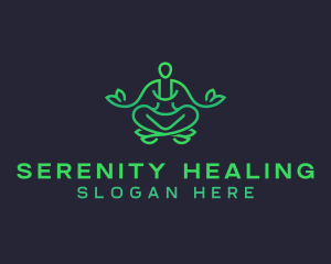 Meditate Yoga Relaxation logo design