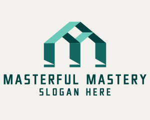 House Construction Letter M logo design