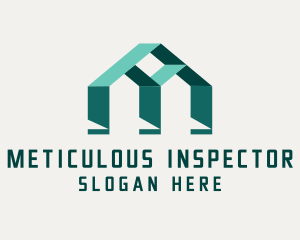 House Construction Letter M logo design