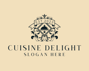 Upscale Restaurant Ornament  logo design