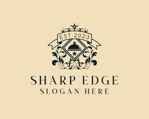 Upscale Restaurant Ornament  logo design