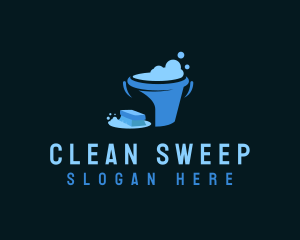 Brush Bucket Cleaning logo design
