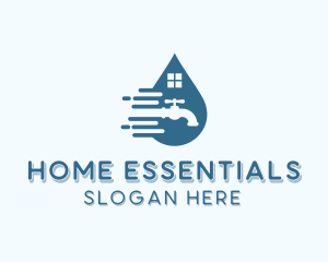 Home Faucet Plumbing logo design