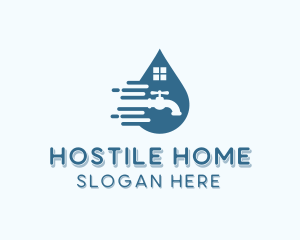 Home Faucet Plumbing logo design