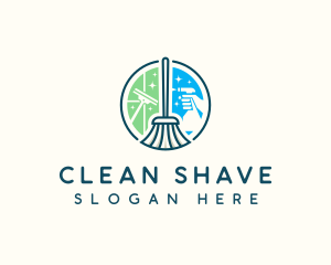 Cleaning Tools Sanitation logo design