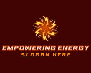 Thunder Lightning Energy logo design