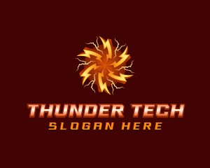 Thunder Lightning Energy logo design