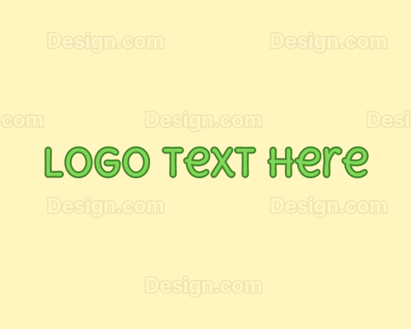 Preschool Kids Wordmark Logo