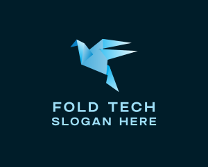 Origami Blue Bird logo