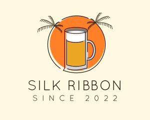 Tropical Tiki Beer Mug logo design