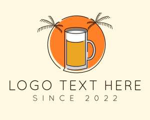 Mug - Tropical Tiki Beer Mug logo design