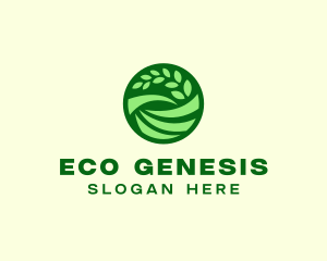 Eco Farm Field logo design