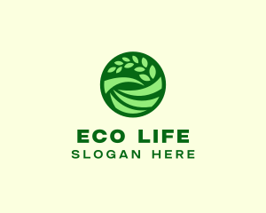 Eco Farm Field logo design