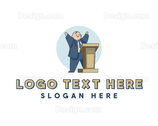 Campaign Politician Mascot Logo