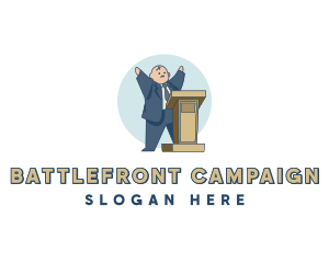 Campaign Politician Mascot logo design